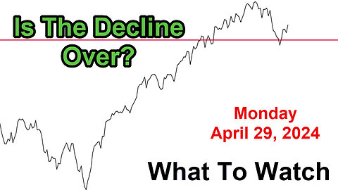 S&P 500 What to Watch for Monday April 29, 2024