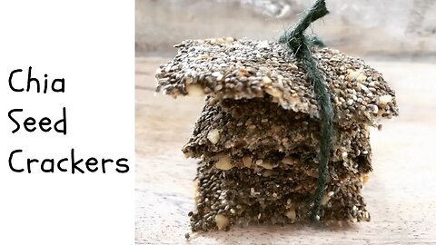 Pear-fectly Nutty Chia Seed Crackers for a Healthy Snack!