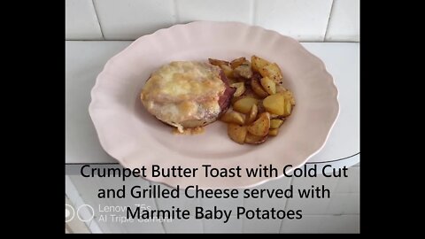 2K FHD The Making of Crumpet Butter Toast with Cheese & Marmite Potatoes - Stay Home Work from Home