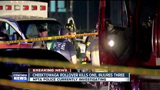 Rollover accident at Buffalo Niagara International kills one, injures three others