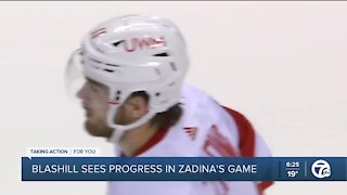 Blashill sees progress in Zadina's game
