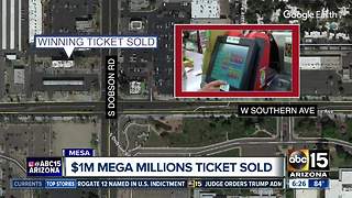 $1 million Mega Millions ticket sold in Mesa