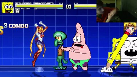 SpongeBob SquarePants Characters (SpongeBob, Squidward, And DoodleBob) VS Sailor Moon In A Battle