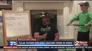 Tulsa dad explains teacher crisis in viral video