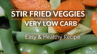 How to make healthy meals quickly | Stir fried veggies & eggs