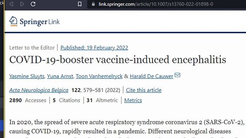 Encephalitis Induced by COVID 19 Booster Vaccine