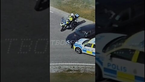 ⚠️190 km/h 120 mph Wild carchase in Sweden, trio arrested under gunpoint full chase 13 minutes!😱⚠️👏