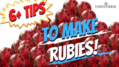 Easy and fast ways to make rubies at the acution house #undecember