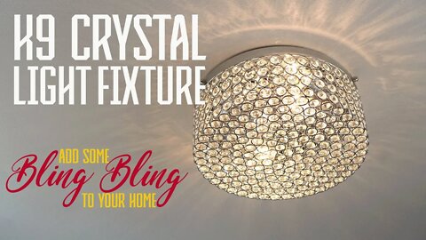 Modern K9 Crystal Light Fixture [Add Some Bling to Your Home]