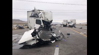 9-vehicle crash closes I-15 for hours