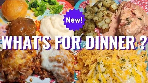 WHAT'S FOR DINNER | NEW EASY MEALS | CROCKPOT SALISBURY STEAK | CREAMY TOMATO BASIL CHICKEN