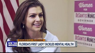 Florida First Lady Casey DeSantis takes on mental health issues