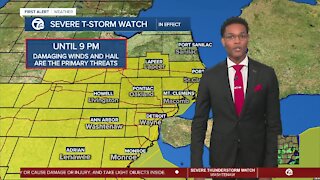 Strong storm threat continues for Metro Detroit