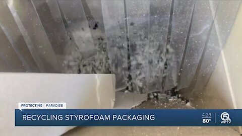 St. Lucie County recycling Styrofoam packaging