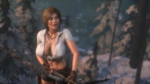 Lara Croft, most beautiful adventurer 😍_ Rise of the Tomb Raider Mods big boobs