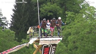 Cet homme bat un record du monde de hauteur!