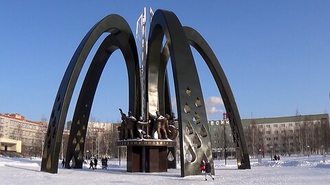 The Great Monument To The Oil Industry Workers In Surgut, Russia