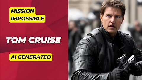 Tom Cruise as Ethan Hunt in Mission impossible : Dead Reckoning, part 1 Movie 2023 - Ai Art