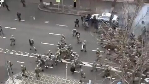 National Guard Clashes With Protesters in Almaty, Kazakhstan