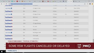 RSW updates flights due to Eta