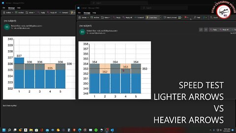 SPEED TEST LIGHTER ARROW VS HEAVIER ARROW