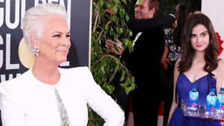 Fiji Water Girl BLASTED By Jamie Lee Curtis For Photobombing During 2019 Golden Globes!