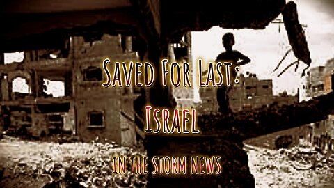 I.T.S.N. IS PROUD TO PRESENT: 'SAVED FOR LAST: ISRAEL' NOVEMBER 3
