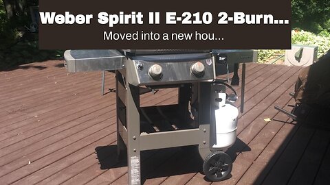 Weber Spirit II E-210 2-Burner Liquid Propane Grill, 48 x 26 x 57 inches, Black