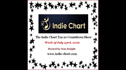 Indie Top 20 Country Countdown Show for July 23rd, 2022