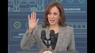 Kamala Harris Smiles and Waves as She Ignores Questions About Near-Record Gas Prices