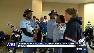 Funeral held for postal worker killed in crash
