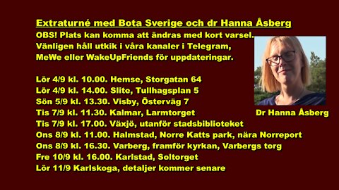 Bota Sverige Dr Hanna Åsberg Extraturné