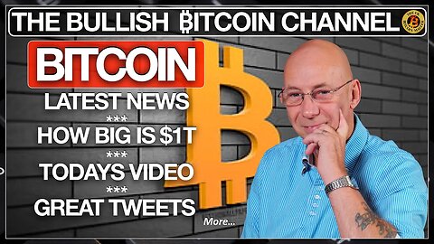 Bitcoin News - How big is $1T - Great Tweets - Todays Video… On The Bullish ₿itcoin Channel (Ep 553)