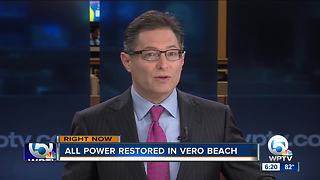 Power restored in Vero Beach after outage