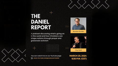 LIVE with Brandon Burden on the Daniel Report