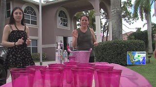 Drive-through baby shower held in Boynton Beach