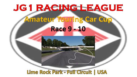 Race 9 - 10 | JG1 Racing League | Amateur Touring Car Cup | Lime Rock Park - Full Circuit | USA