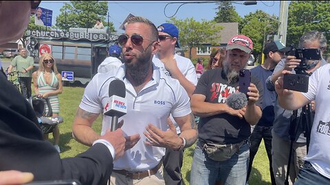 Raw Video: Chris Sky addressed important issues at the free bbq event