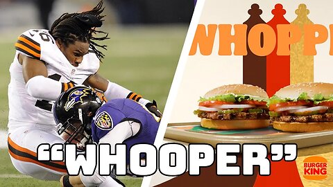 NFL Craziest "Knockout Hits" Followed By Burger King Commerical