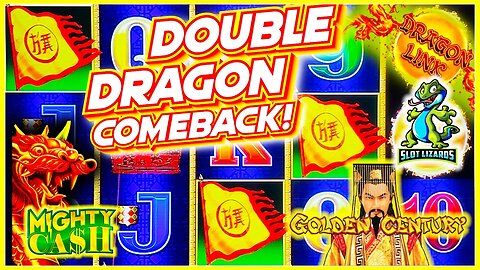 WHAT A BATTLE!!! COMEBACK! Dragon Link Golden Century VS Mighty Cash Dragon Flies Slots HIGHLIGHT