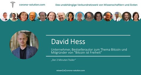 Trailer David Hess in Corona-Solution zum Thema Finanzen