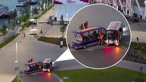 Noah Lyles was involved in a Dramatic Buggy Crash on the way to the Track ahead of 200m Semi-Finals