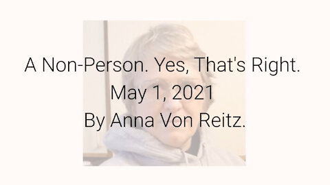A Non-Person. Yes, That's Right. May 1, 2021 By Anna Von Reitz