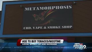 Local effect of age increase to buy tobacco/nicotine products