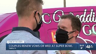 Chiefs fans renew wedding vows in FL ahead of Super Bowl LV