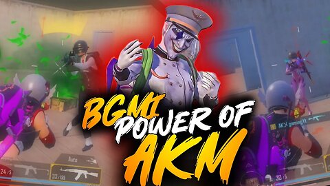 POWER OF AKM🔥😈⚡️|BGMI❤️| #bgmiclutch #battelgroundmobileindia #montage #games #gameplay