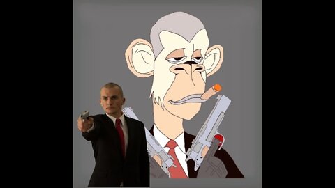 Ape NFT Agent 47 Character