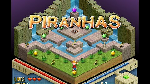 Piranhas | Part 1 | HARD MODE | Levels 1 - 9 | Gameplay | Retro Flash Games