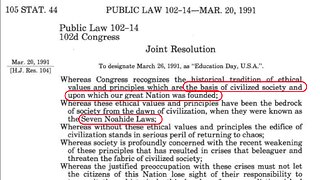 Noahide Laws Resolution in Congress