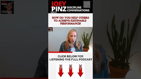 #236 Holly Benner: Achieving Sustainable Performance| Joey Pinz Discipline Conversations #short